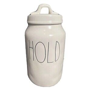 RAE DUNN Artisan Collection HOLD Canister W/ Lid